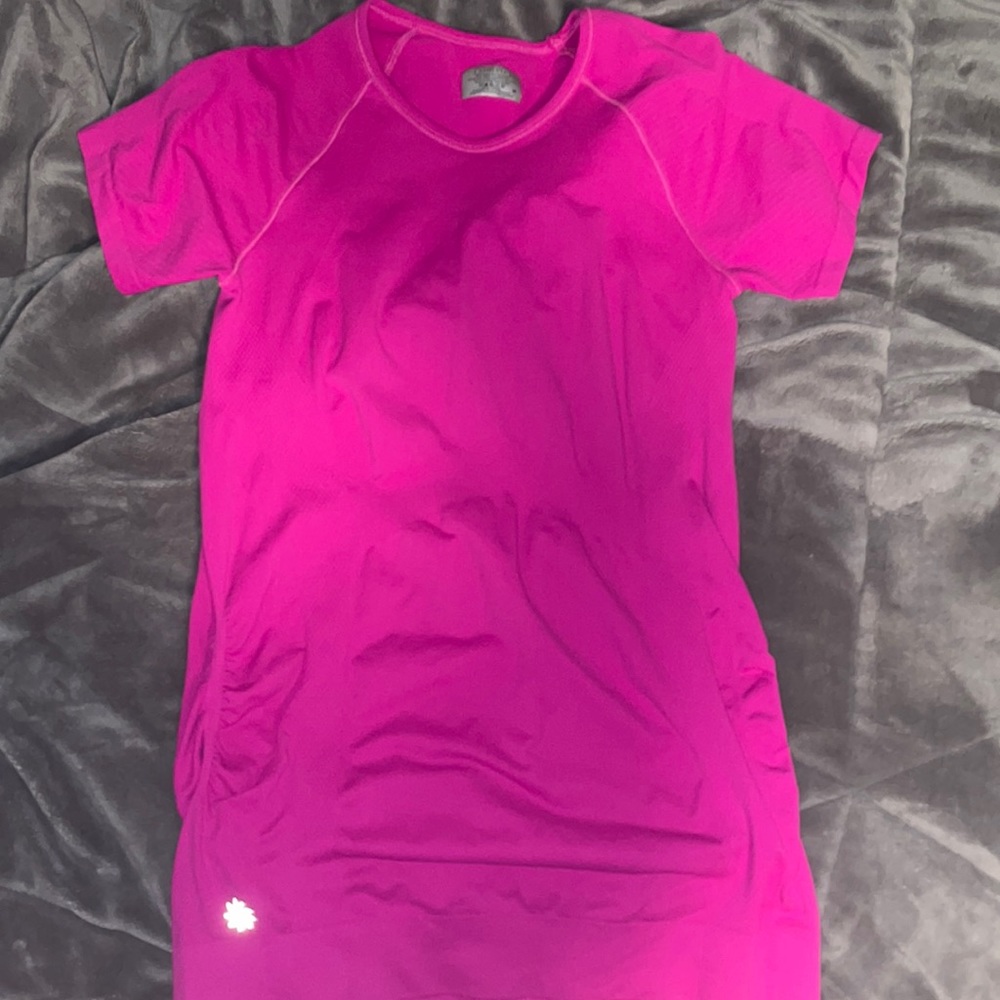pink athleta shirt size medium